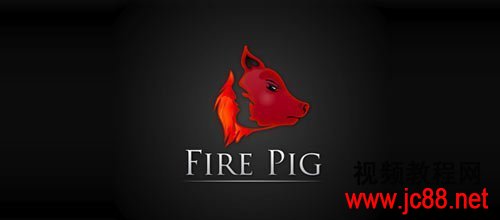 Fire Pig 猪logo