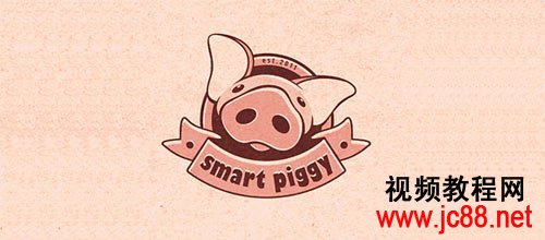 Smart piggy 猪logo
